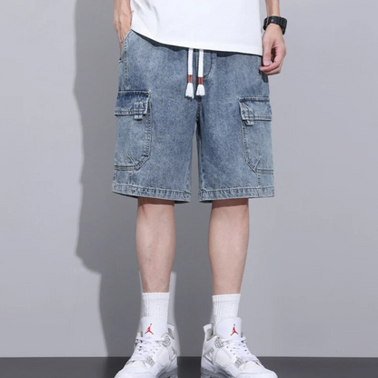 Aldrin Spade Relaxed Denim Shorts