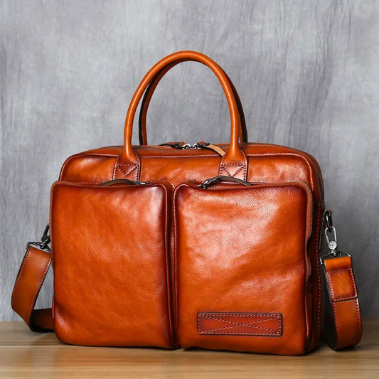 Aldrin Classic Leather Briefcase