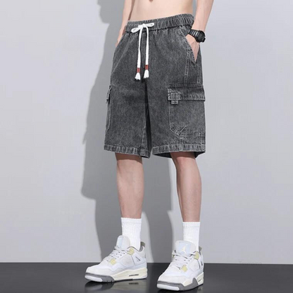 Aldrin Spade Relaxed Denim Shorts