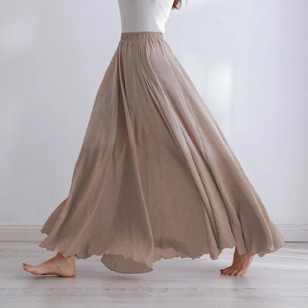 Athena Linen Maxi Skirt