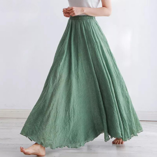 Athena Linen Maxi Skirt