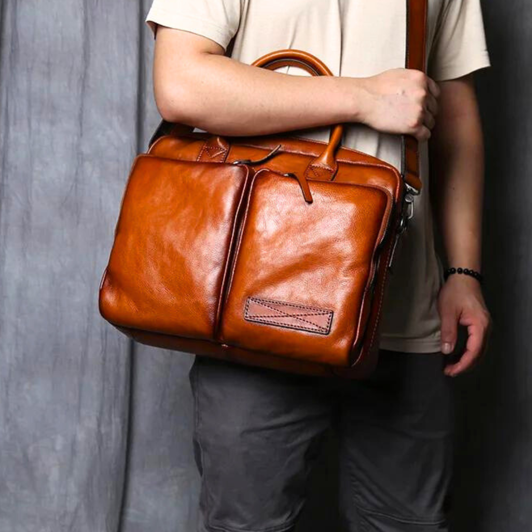 Aldrin Classic Leather Briefcase