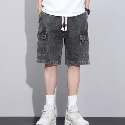 Aldrin Spade Relaxed Denim Shorts