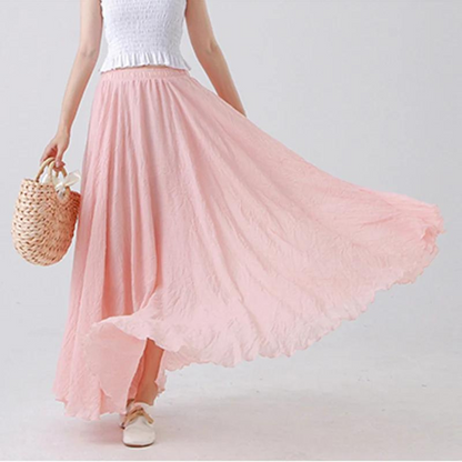 Athena Linen Maxi Skirt