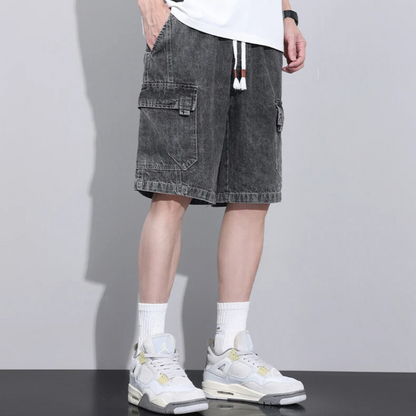 Aldrin Spade Relaxed Denim Shorts