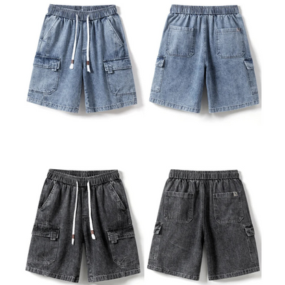 Aldrin Spade Relaxed Denim Shorts