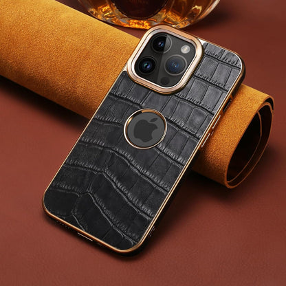 Aldrin Crocodile Leather iPhone Case