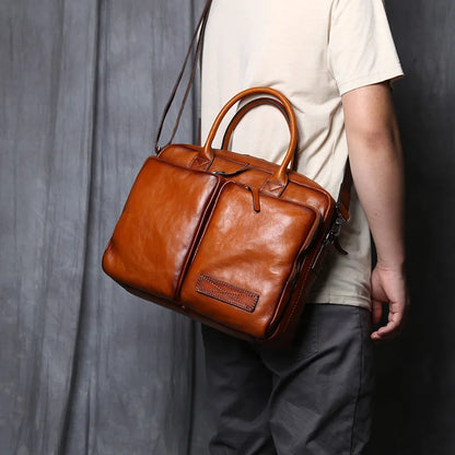 Aldrin Classic Leather Briefcase